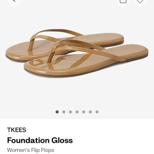 TKEES Foundation Gloss Flip Flops - NWOT